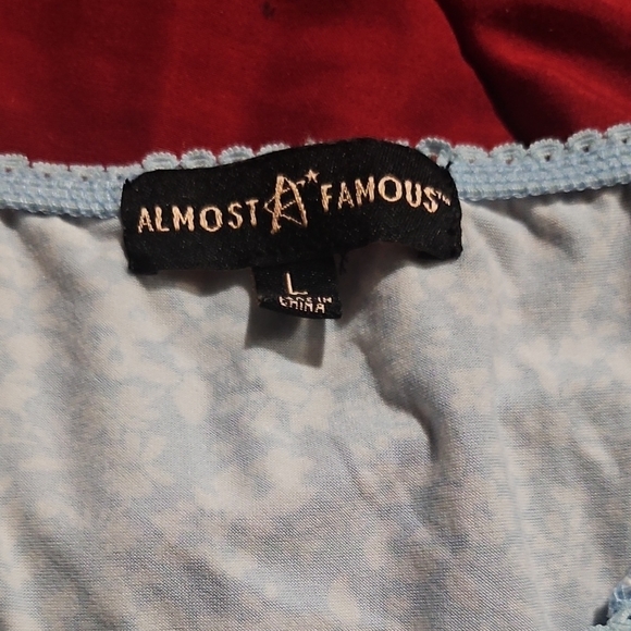 Almost Famous Light Blue Ruched Blouse - Picture 2 of 5